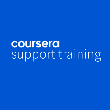 Coursera Support Training logo