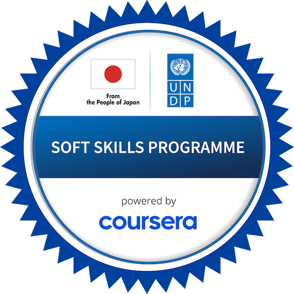 SOFT SKILLS completion badge issued by COURSERA