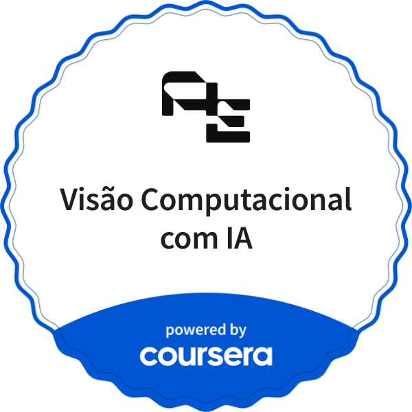 Visão Computacional com IA completion badge issued by COURSERA