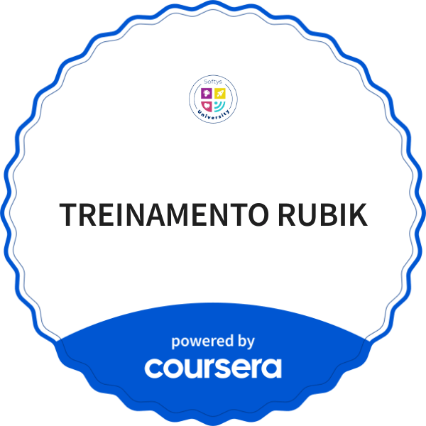 TREINAMENTO RUBIK completion badge issued by COURSERA