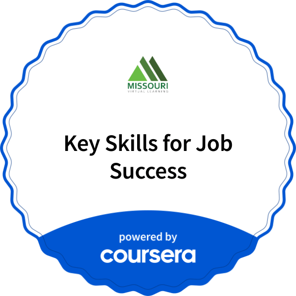 Key Skills for Job Success completion badge issued by COURSERA