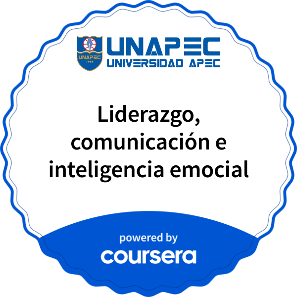 Liderazgo, comunicación e inteligencia emocional completion badge issued by COURSERA