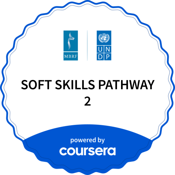SOFT SKILLS PATHWAY 2 completion badge issued by COURSERA