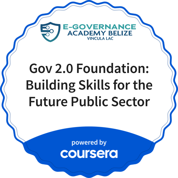 Gov 2.0 Foundation: Building Skills for the Future Public Sector completion badge issued by COURSERA