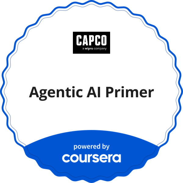 Agentic AI Primer completion badge issued by COURSERA