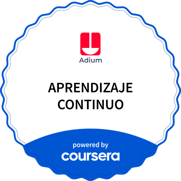 APRENDIZAJE CONTINUO completion badge issued by COURSERA