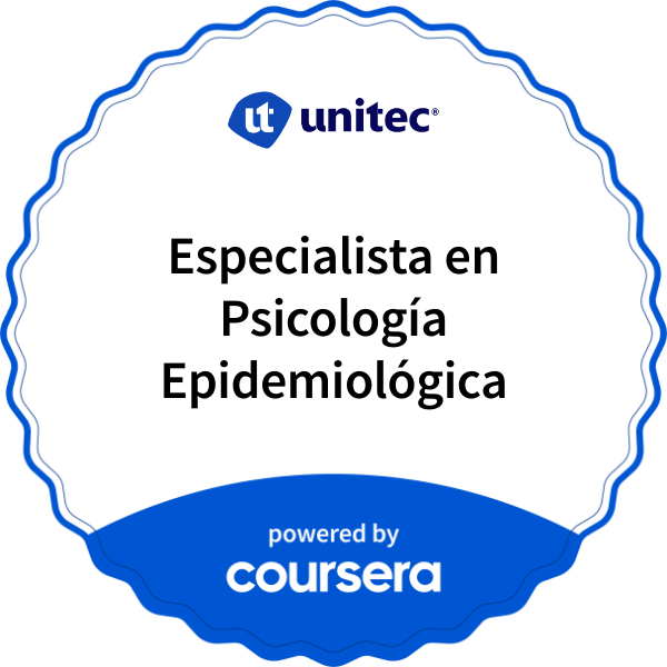 Especialista en Psicología Epidemiológica completion badge issued by COURSERA