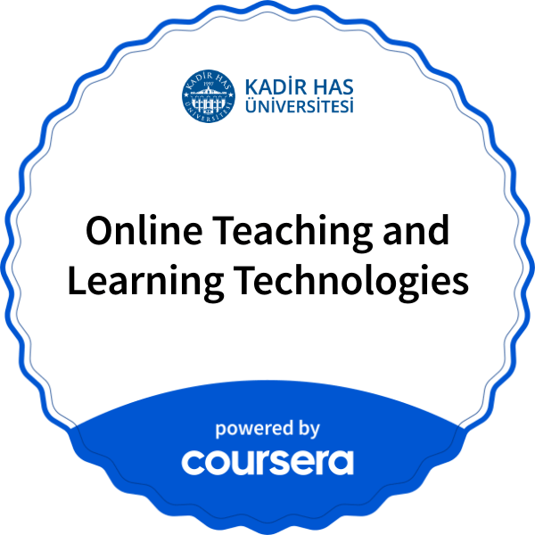 Online Teaching and Learning Technologies completion badge issued by COURSERA
