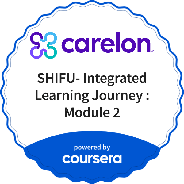 SHIFU- Integrated Learning Journey : Module 2 completion badge issued by COURSERA