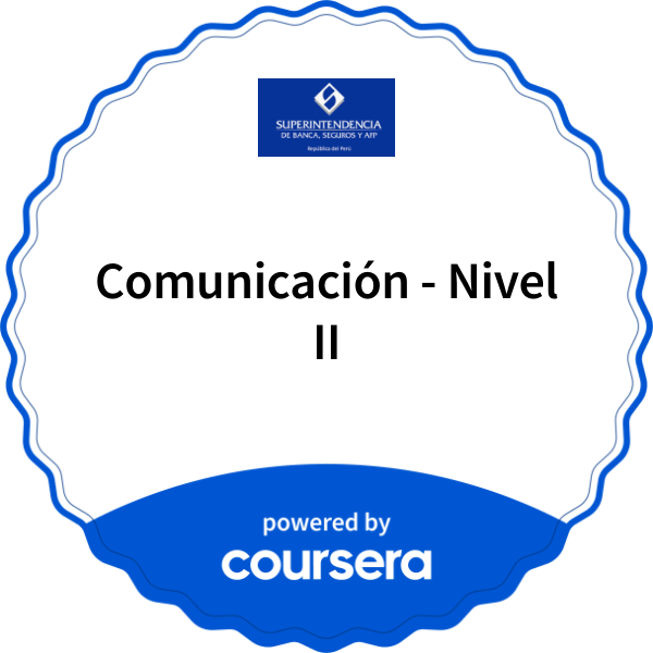 Comunicación - Nivel II completion badge issued by COURSERA