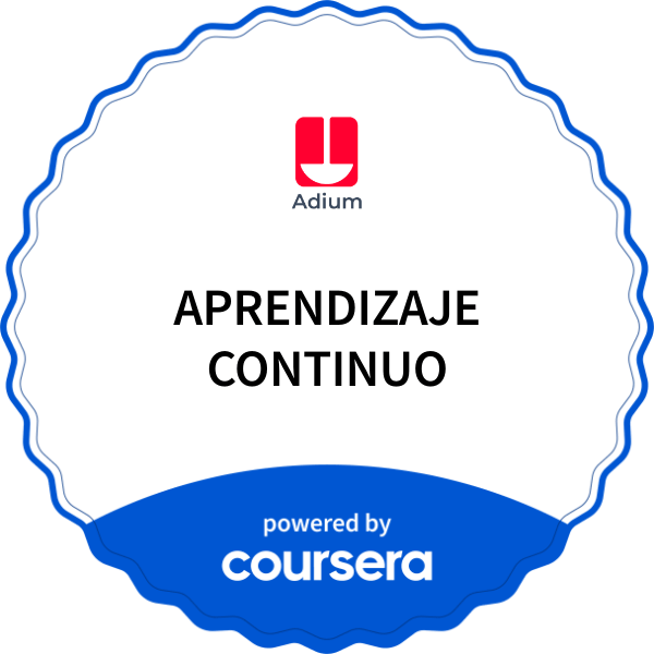 APRENDIZAJE CONTINUO  completion badge issued by COURSERA