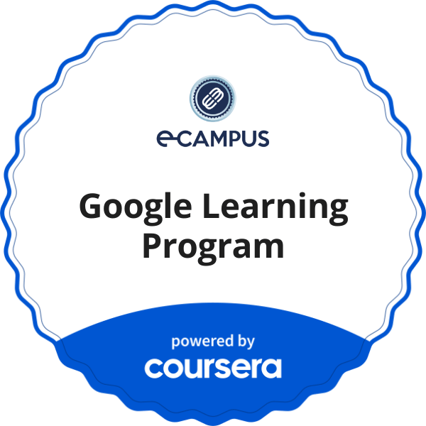 Google Learning Program completion badge issued by COURSERA