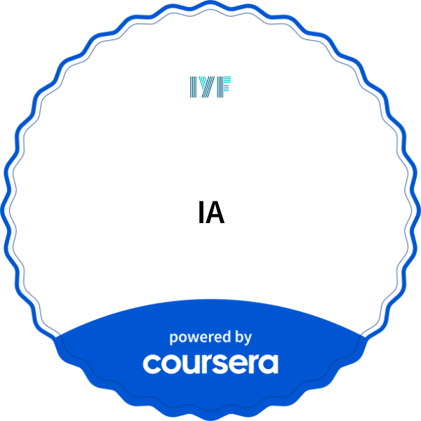 IA completion badge issued by COURSERA