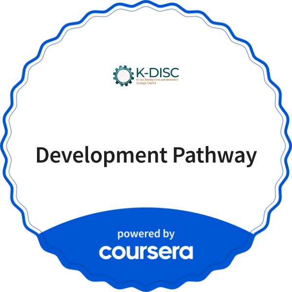 Development Pathway completion badge issued by COURSERA