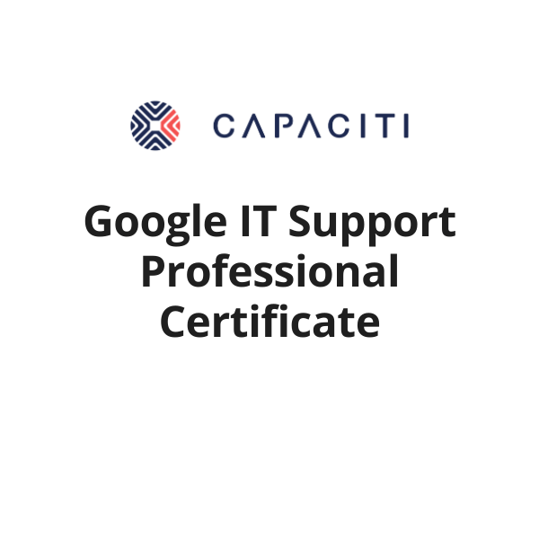 Google IT Support Professional Certificate completion badge issued by COURSERA