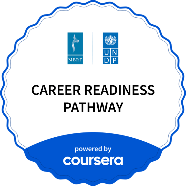 CAREER READINESS PATHWAY completion badge issued by COURSERA