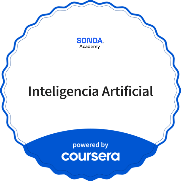 Inteligencia Artificial completion badge issued by COURSERA