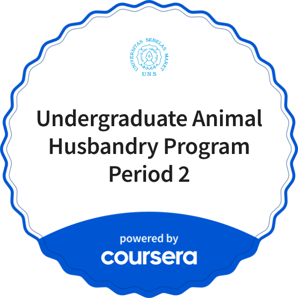 Learning Path of Animal Science completion badge issued by COURSERA