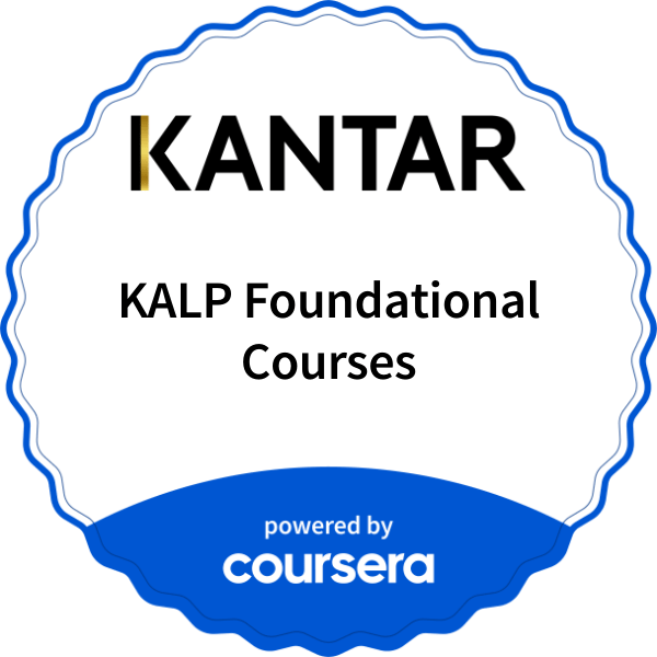 KALP Foundational Courses completion badge issued by COURSERA