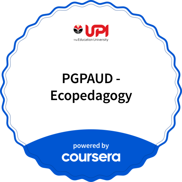 PGPAUD - Ecopedagogy completion badge issued by COURSERA