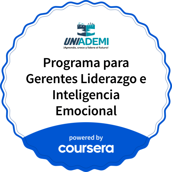 Programa para Gerentes Liderazgo e Inteligencia Emocional completion badge issued by COURSERA