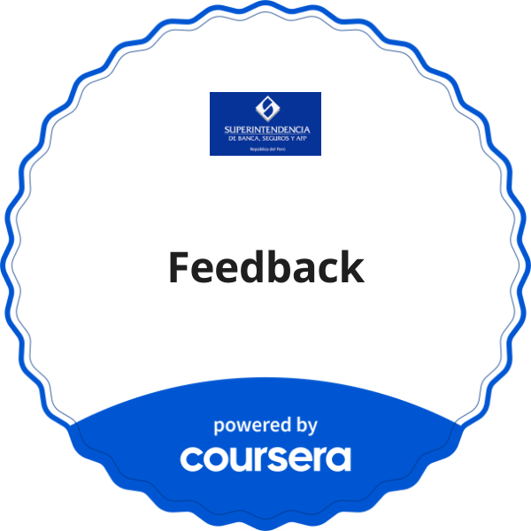 Feedback completion badge issued by COURSERA