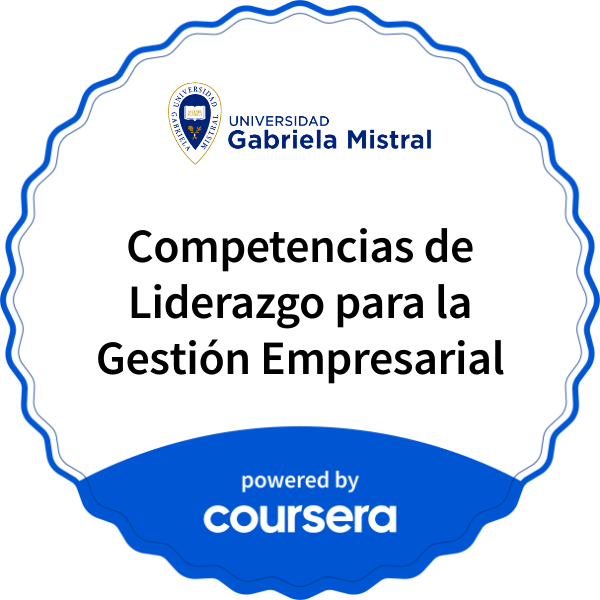 Competencias de Liderazgo para la Gestión Empresarial completion badge issued by COURSERA
