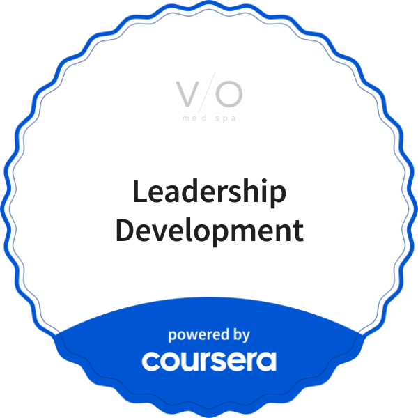 Leadership Development completion badge issued by COURSERA