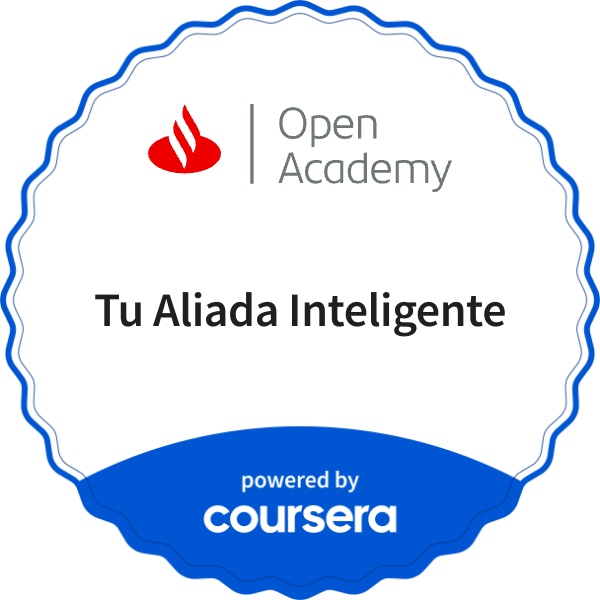 Tu Aliada Inteligente completion badge issued by COURSERA