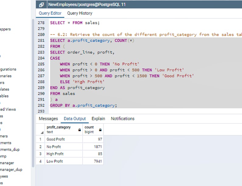 Data Analysis Using SQL | Coursera