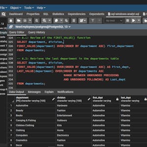 SQL Window Functions for Analytics - Online CE Course