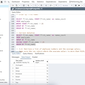 Performing Data Aggregation using SQL Aggregate Functions - Online CE Course