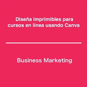 Diseña imprimibles para cursos en lÃnea usando Canva - Online CE Course