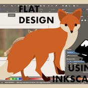 Flat design: draw a vector image from a picture on Inkscape.
