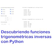 Descubriendo funciones trigonométricas inversas con Python
