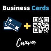 Design a Professional Business card with QR code using Canva