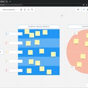 Create a value proposition canvas in Miro