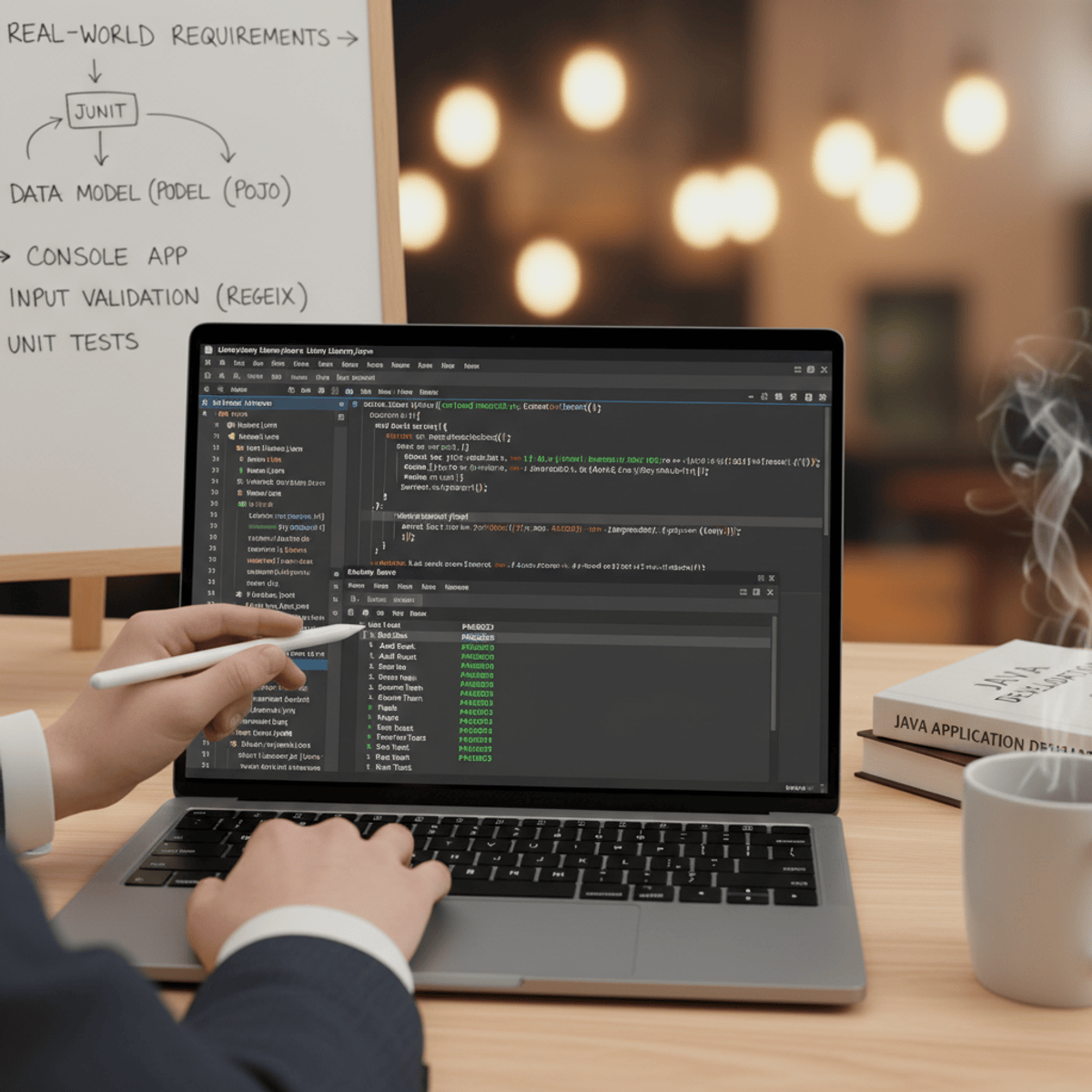 Develop a Java Library Management System with JUnit
