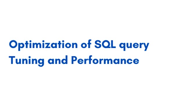 Microsoft SQL Server: Performance Tuning Essentials | Coursera