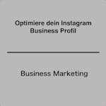 Optimiere dein Instagram Business Profil
