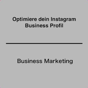 Optimiere dein Instagram Business Profil from Coursera Project Network online course platform