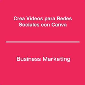 Crea Videos para Redes Sociales con Canva - Online CE Course