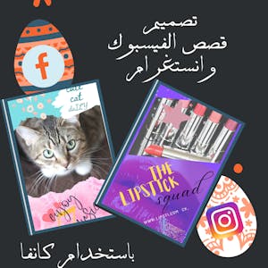 تصيميم قصص الفيسبوك والانستغرام باستخدام كانفا (Canva) - Online CE Course