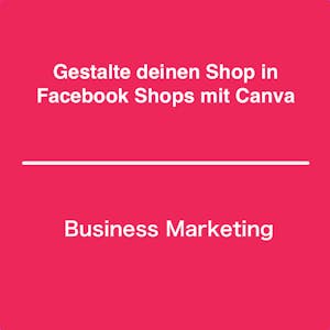 Gestalte deinen Shop in Facebook Shops mit Canva