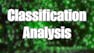 Classification Analysis