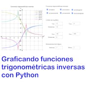 Graficando funciones trigonométricas inversas con Python