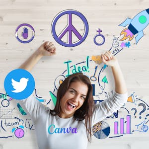 Créer du contenu de sensibilisation pour Twitter avec Canva from Coursera Project Network online course platform