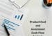 Product Cost and Investment Cash Flow Analysis