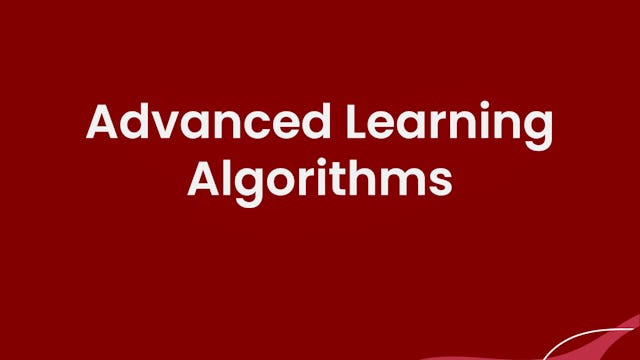Advanced Machine Learning Algorithms | Coursera
