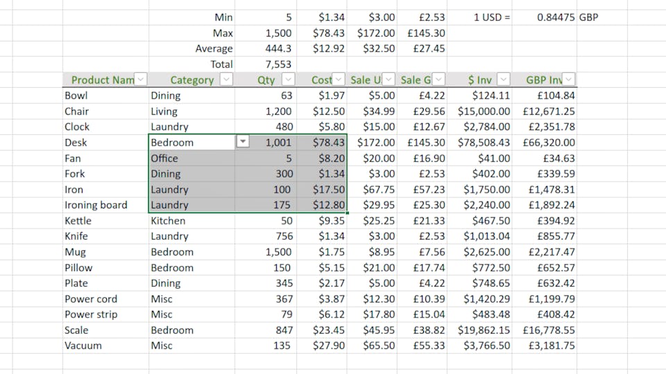Using Basic Formulas and Functions in Microsoft Excel (Short Course ...